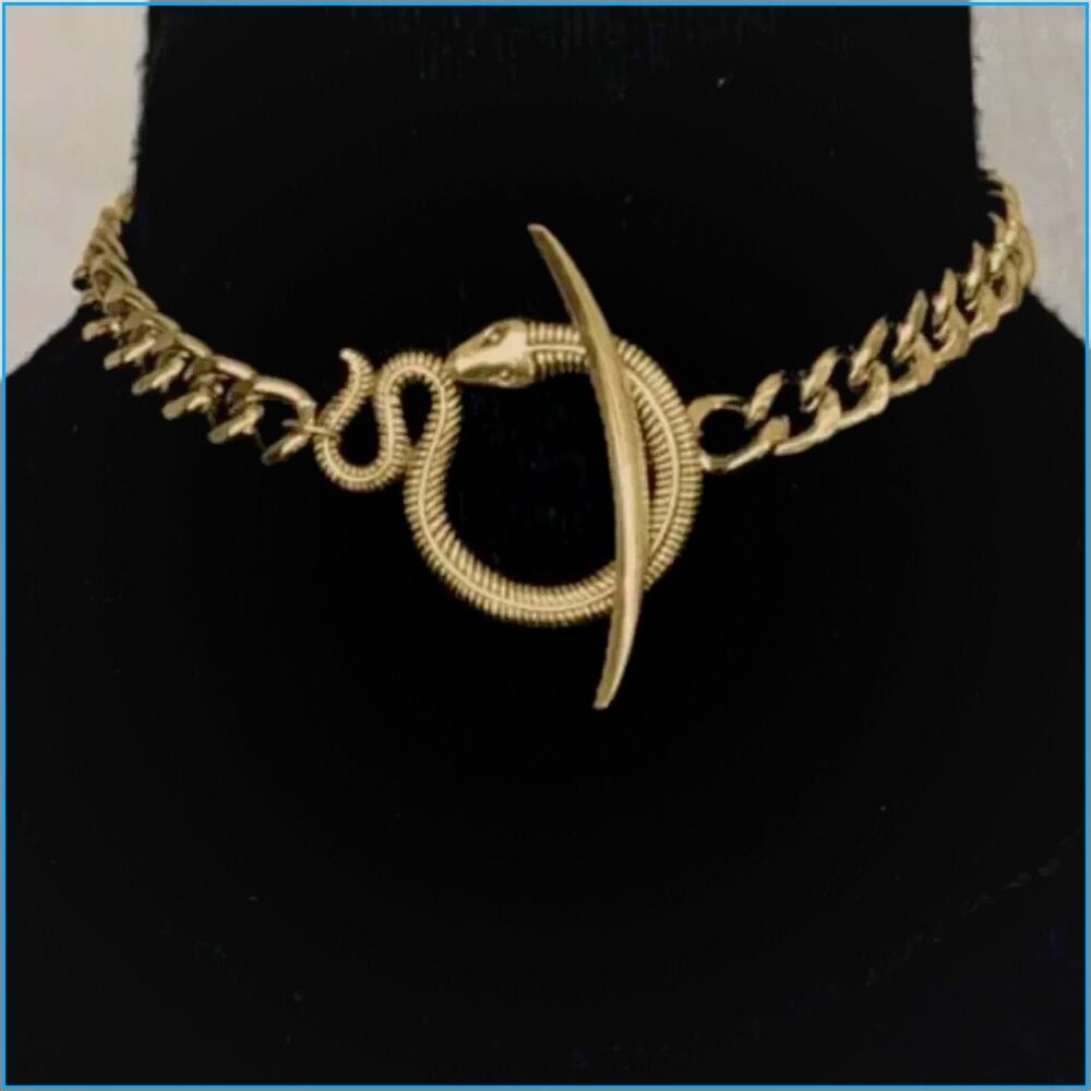 Gold snake Necklace